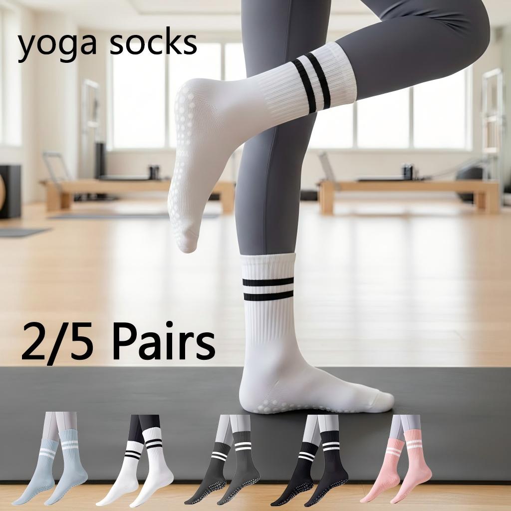 Yoga Fitness Set - Meias de Yoga Antiderrapantes para Mulheres,