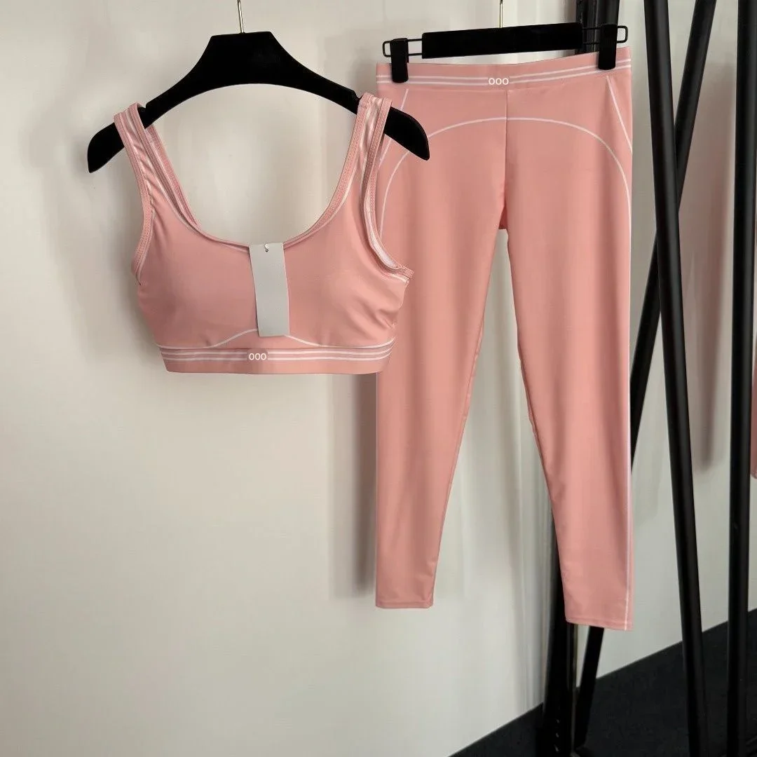 Yoga Fitness Stretching - Conjunto de Top e Calças em