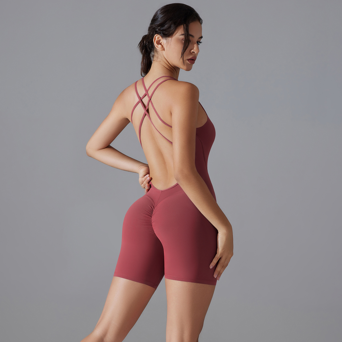 Conjunto de yoga sexy sem cost - Yoga Fitness Jumpsuit avaliação e preço