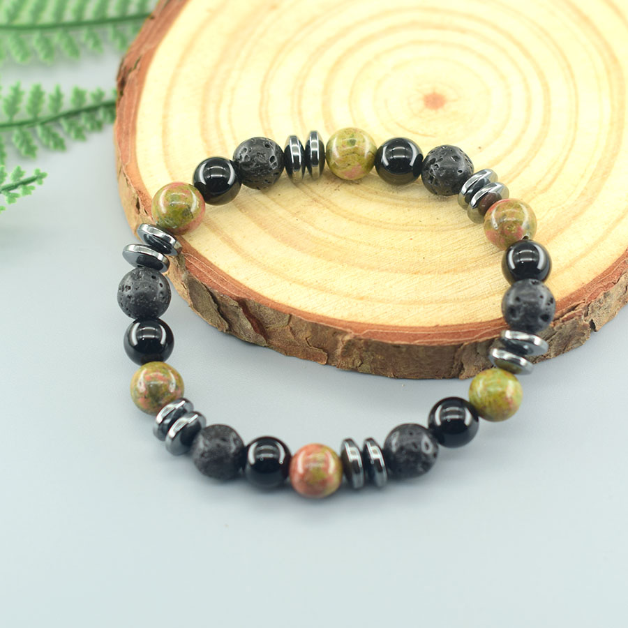 Natural unakite jasper pedra p - Yoga Fitness Promotion avaliação e preço