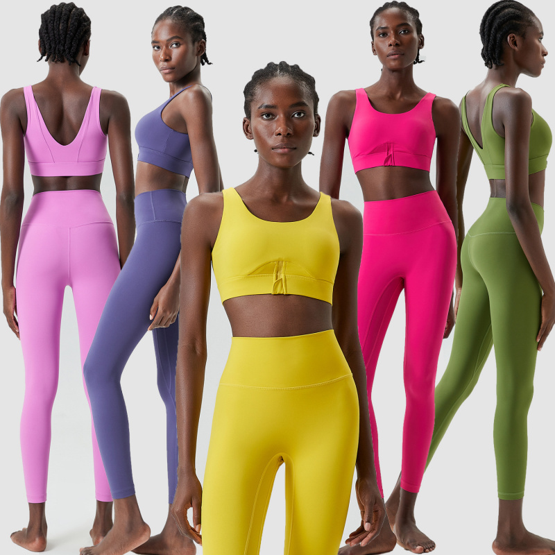 Conjunto de duas peças com zíp - Yoga Fitness Set avaliação e preço