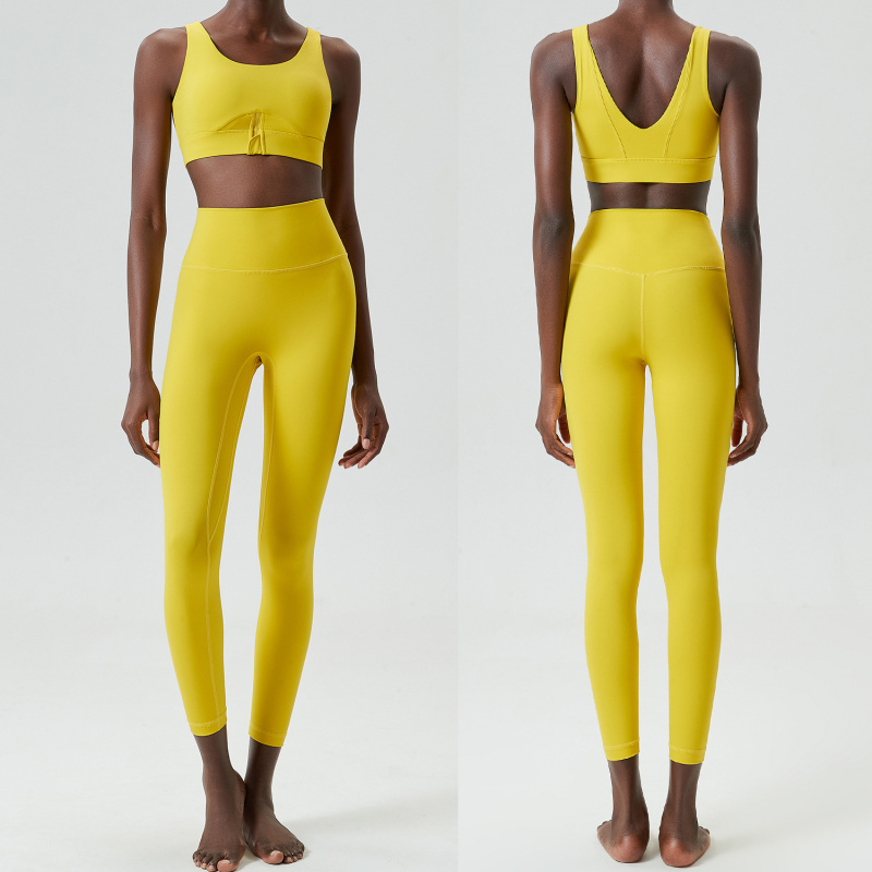 Conjunto de duas peças com zíp - Yoga Fitness Set avaliação e preço