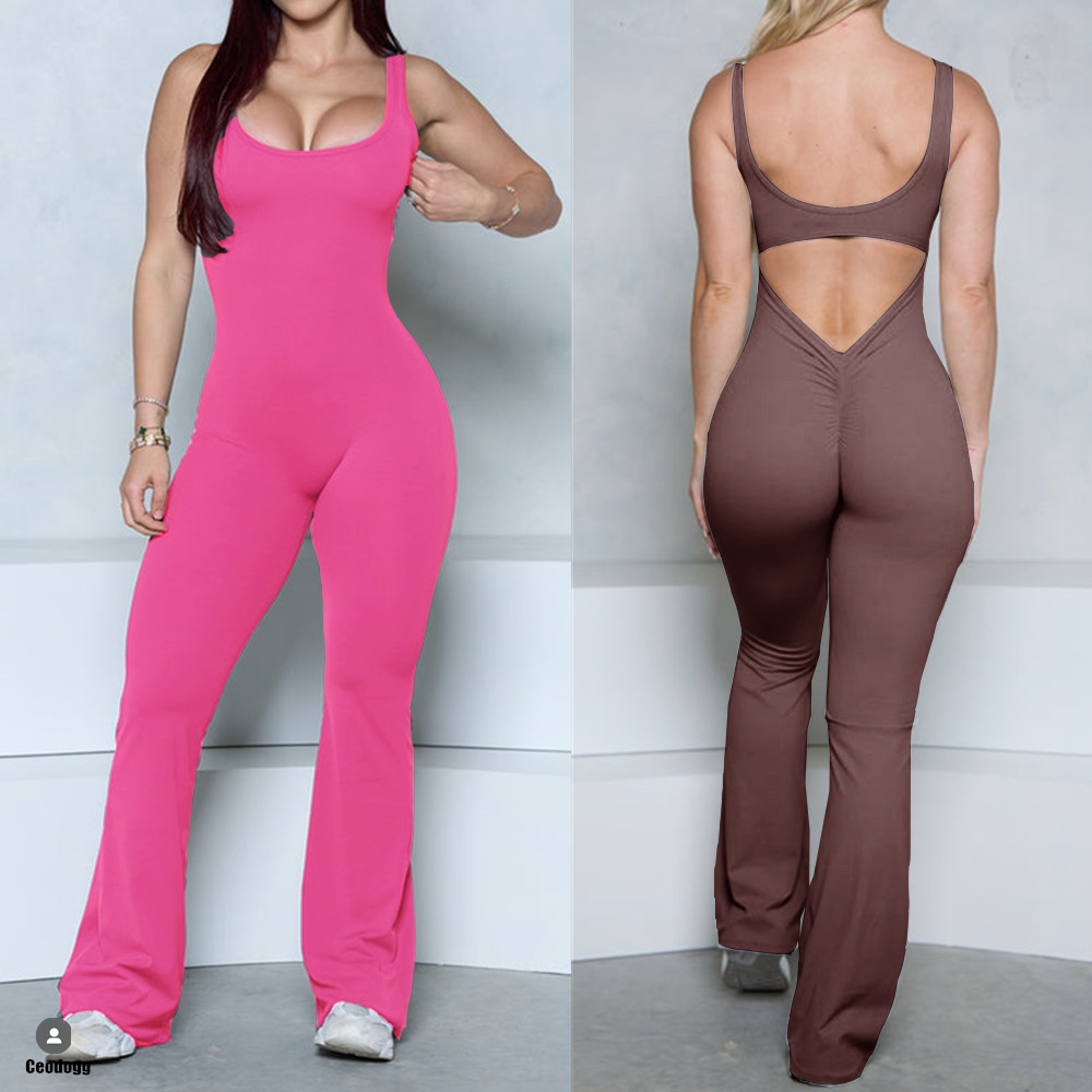 XS-XL nova almofada feminina g - Yoga Fitness Jumpsuit avaliação e preço