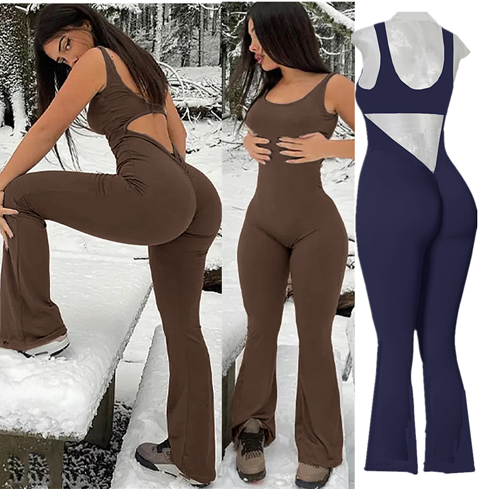 XS-XL nova almofada feminina g - Yoga Fitness Jumpsuit avaliação e preço