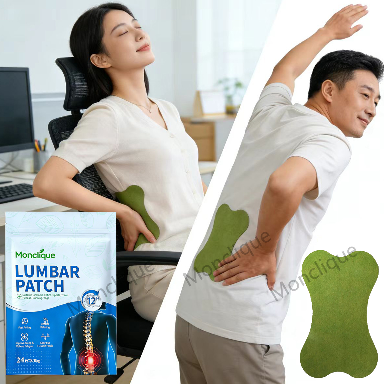 24/48PCS Adesivos para Massage - Yoga Fitness Promotion avaliação e preço
